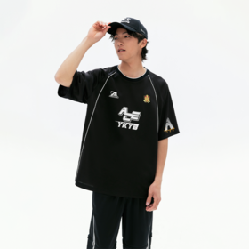 ACEYKYB黄子韬美式T恤情侣2025夏季新款潮流复古宽松撞色休闲短袖