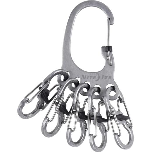 美国NiteIze奈爱户外带锁大脚丫不锈钢扣8字扣不锈钢钥匙扣组合扣 商品图3
