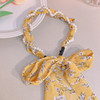 韩版ins风碎花发带珍珠水钻缠绕编发发箍蝴蝶结水果编发丝带发带 商品缩略图10