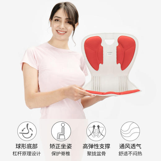 Comfy系列 | curble可柔伴 韩国进口comfy护腰坐垫 人体工学透气 学习办公护腰（4色可选） 商品图0