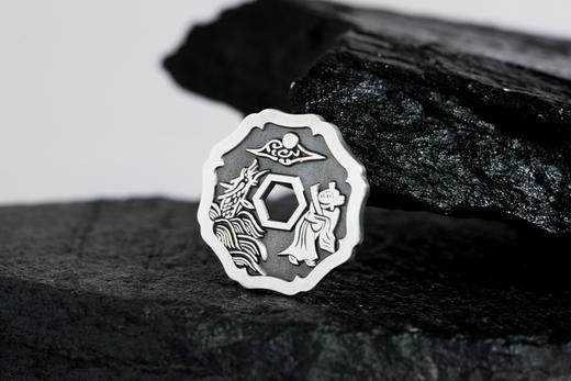 矩德泉坊 纯银手作  指日高升平安吉庆（3厘米版）Q2403000765 商品图3