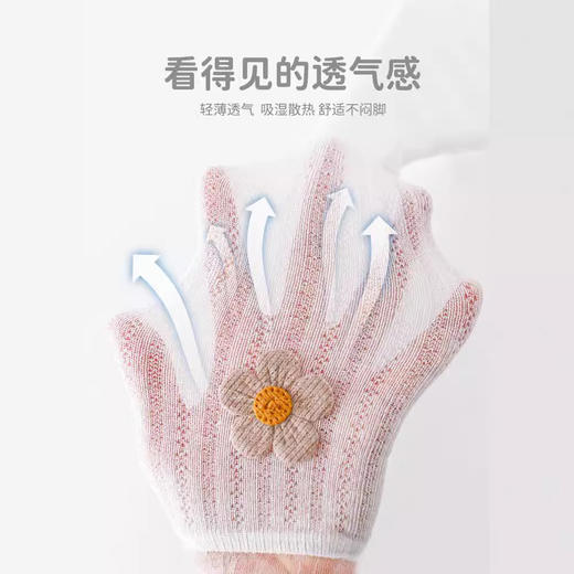 夏季网眼薄款儿童连裤袜九分小花打底袜女童打底裤袜连体宝宝袜 商品图2