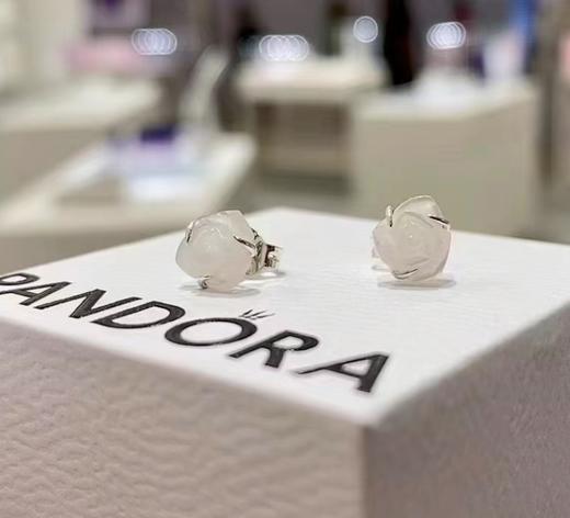 潘D拉纯银贝母玫瑰花耳钉 商品图3