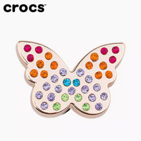 Crocs饰品智必星质感金色彩虹蝴蝶10013427