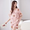 暖暖心窝 家居服(VIP)  女士睡衣纯棉100%棉夏季薄款卡通圆领短袖可外穿家居服套装 商品缩略图3