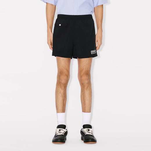 KENZO 高田贤三 男士字母徽标印花经典泳裤 黑色 FE55 BA300 9BA 99 商品图1