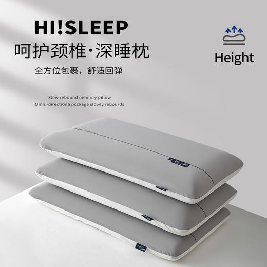 「Y朵酒店同款！不止颜值」 Ri Zhi Nishikawa/日织西川深睡慢回弹记忆棉枕头 枕芯护颈椎助睡眠睡觉专用男女成人床上用品 商品图0