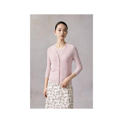 3楼皮皮狗木耳边小开衫 商品图0