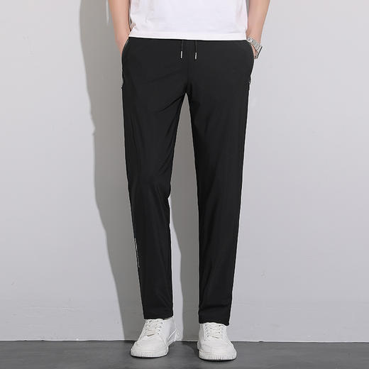 【冰丝裤】【DDN】大依优型大码直口束口休闲长裤弹力大号加肥加大夏季薄款松紧腰宽松运动透气 商品图10