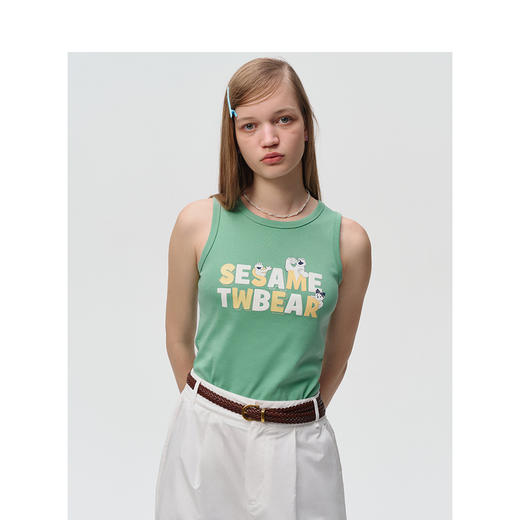 Teenie Weenie小熊卡通字母T恤女夏季女t恤TTRN242502L 商品图1