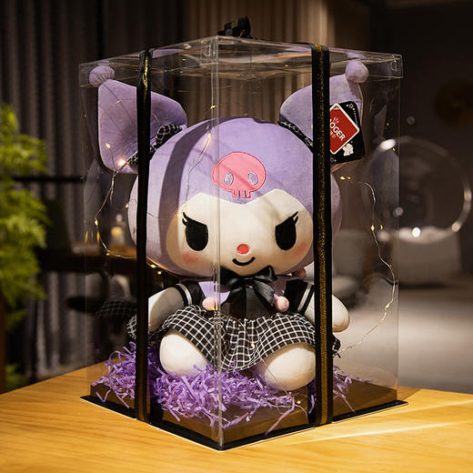 【库洛米玩偶礼盒装】三丽鸥公仔送礼小恶魔毛绒玩具娃娃抱枕送闺蜜520情人节生日礼物，靠近它是一种被柔软拥抱的 舒适感，每一次触摸都感受它的温柔。ry 商品图5