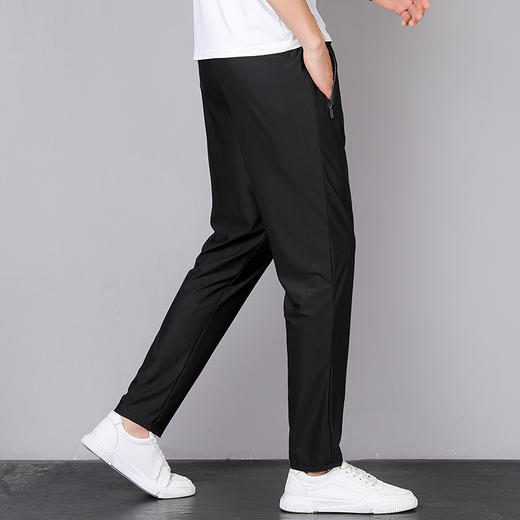 【冰丝裤】【DDN】大依优型大码直口束口休闲长裤弹力大号加肥加大夏季薄款松紧腰宽松运动透气 商品图7