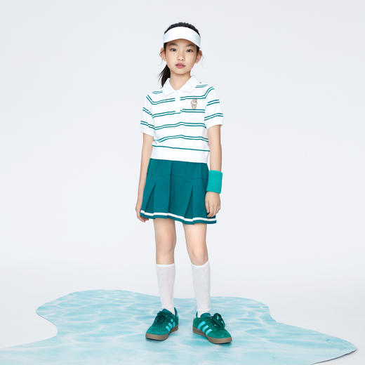 女童清凉POLO衫翻领短袖上衣夏季新款安奈儿童装实体店同款AG421798 商品图3