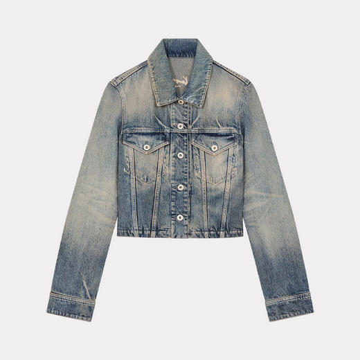 KENZO 高田贤三 女士牛仔夹克外套 蓝色 FE52 DV245 6I7 DY 商品图0