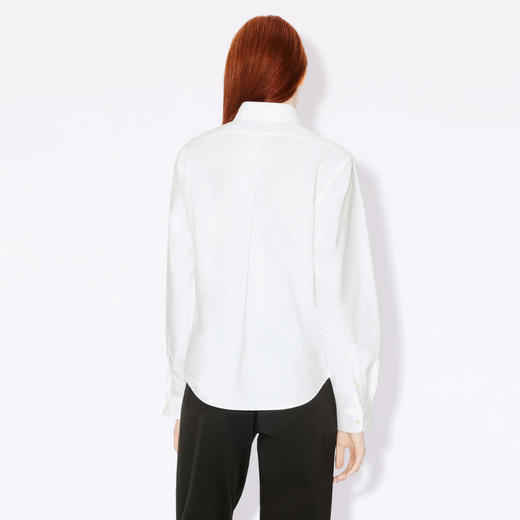 KENZO 高田贤三 女士“BOKE FLOWER”徽章刺绣棉质长袖衬衫 白色 FD52 CH087 9LO 01 商品图2