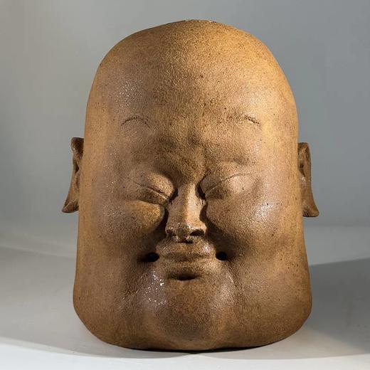 薛继业 匣钵土 陶瓷雕塑弥勒佛香器青牛香器桌面创意摆件艺术摆件 商品图1