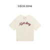 COCO ZONE"可乐T"夏季字母刺绣休闲短袖针织衫时尚圆领百搭上衣CC1B1189 商品缩略图1