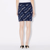 KENZO 高田贤三 女士字母徽标提花混纺羊毛针织迷你半身裙 蓝色 FE52 JU457 3CB 77 商品缩略图2