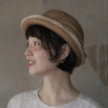 Kreuzzz   橘色/褐色Mire马尼拉麻圆顶网纱礼帽 商品缩略图0