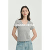 MAISON CECILE经典三色/亲肤桑蚕丝羊毛棉制合身U领T恤 商品缩略图3