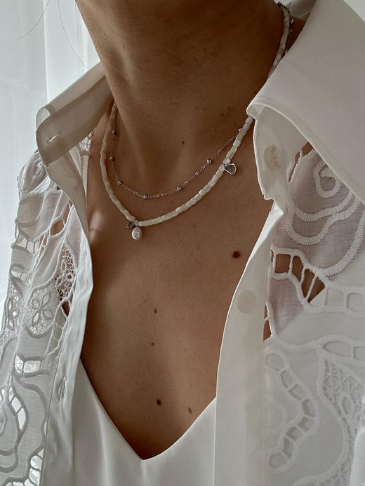 monSecret｜SW020203 涟漪双层项链【MOTION】 [ 银  ] 商品图1