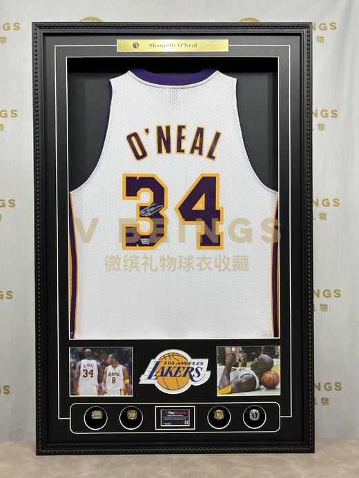 收藏系列 奥尼尔 湖人队34号白色球迷版 亲笔签名球衣 商品图1