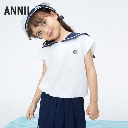 女童凉感针织套装夏季新款安奈儿童装实体店同款XG421725 商品图2