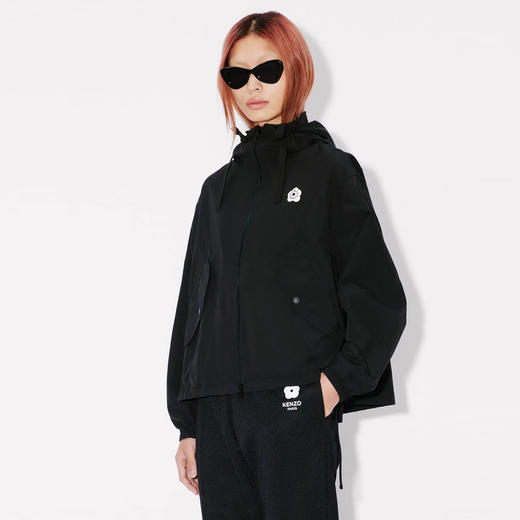 KENZO 高田贤三 女士小花徽标印花连帽外套 黑色 FE52 BL171 9NF 99 商品图1