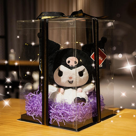 【库洛米玩偶礼盒装】三丽鸥公仔送礼小恶魔毛绒玩具娃娃抱枕送闺蜜520情人节生日礼物，靠近它是一种被柔软拥抱的 舒适感，每一次触摸都感受它的温柔。ry 商品图8