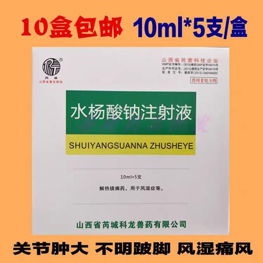 兽药兽用正品水杨酸钠注射液猪牛羊犬解热镇痛风湿关节炎瘸腿跛行 商品图1