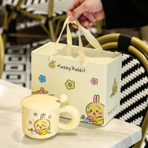 礼盒装【超高颜值！奶呼呼马克杯】乌萨奇杯子520情人节生日礼物送闺蜜男女朋友姐妹高颜值有意义礼品，软萌有趣的卡通形象设计 温暖你的一瞬间却是我开心的全部来源。ry 商品图2