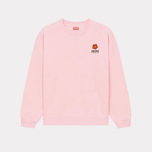 KENZO 高田贤三 女士“BOKE FLOWER”徽章刺绣棉质长袖卫衣 粉色 FD52 SW040 4MF 34 商品图0