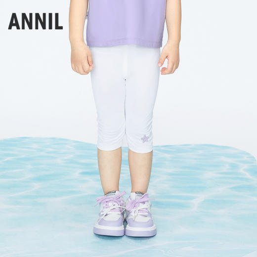 女童高弹七分打底裤清凉运动裤新款安奈儿童装实体店同款XG426594 商品图1