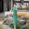 新中式民国风，精致墨绿色旗袍XS005 商品缩略图3