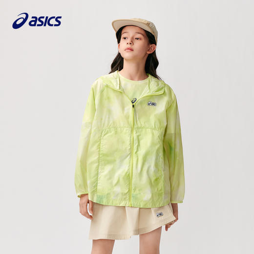 ASICS/亚瑟士童装2024儿童斗篷防晒服夏季亮色防紫外线轻薄外套新 商品图0