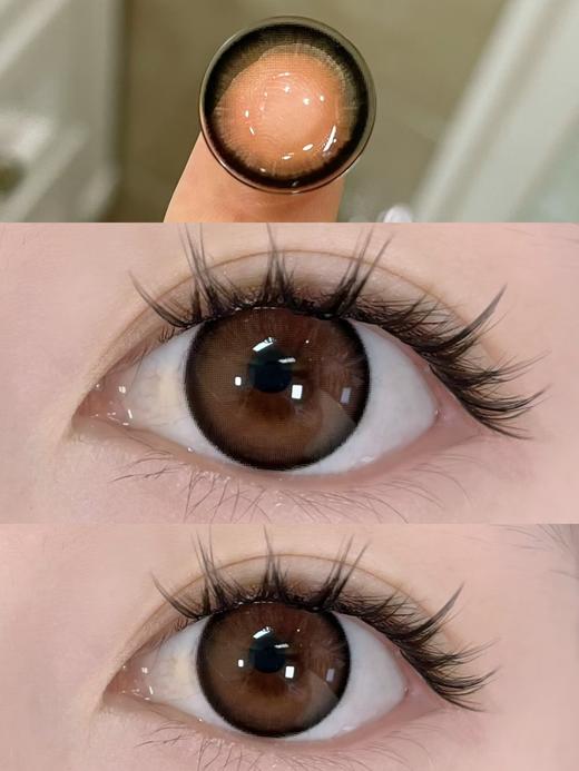 UtooCon旗下 · 小栗糕棕&小栗糕灰 ·14.5mm白狮参考着色待测 · 月抛 商品图1