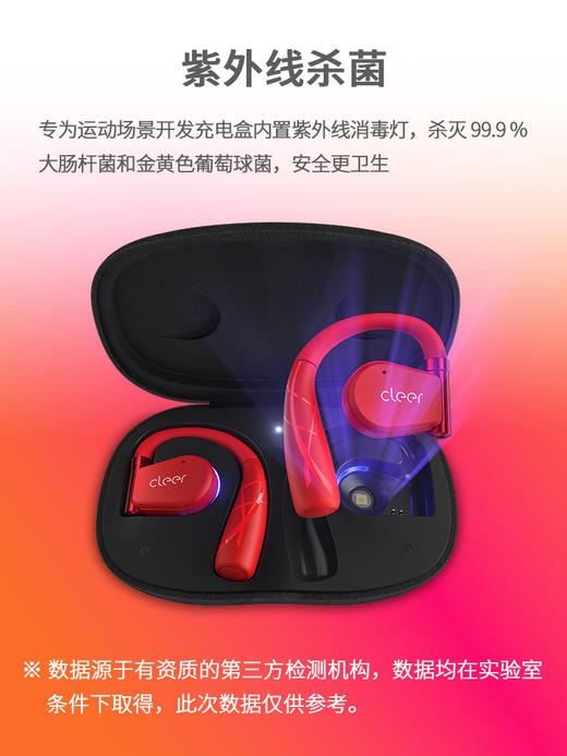 cleer【任贤齐代言】ARCII不入耳开放式智能运动无线蓝牙挂耳式跑步耳机骨传导升级适用华为苹果节日礼物【运动版】 商品图5