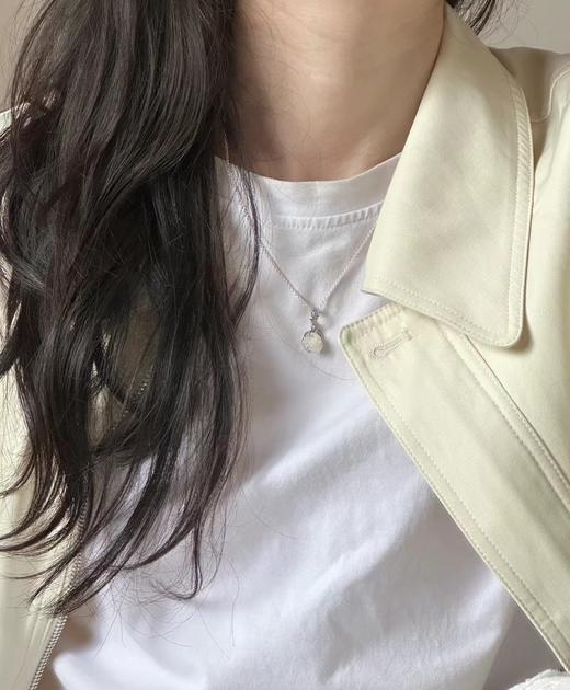 潘D拉纯银贝母玫瑰花项链 商品图1