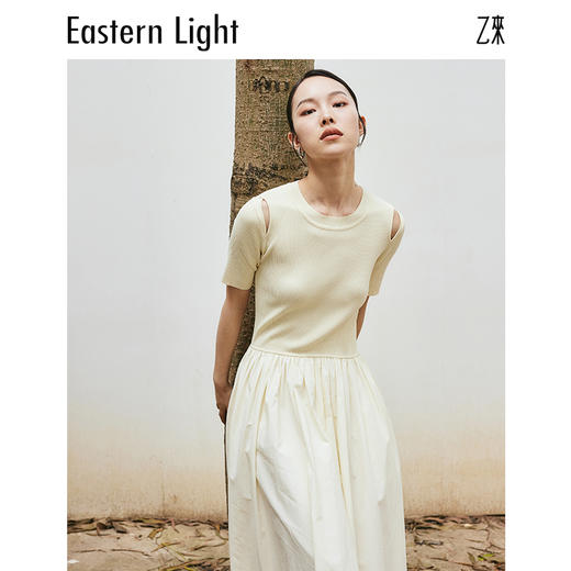 Eastern Light/乙来针织连衣裙短袖女夏季裙子 商品图4