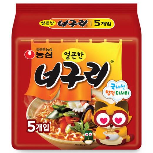 农心辣乎乎浣熊面(120gx5)농심 얼큰한 너구리 商品图0