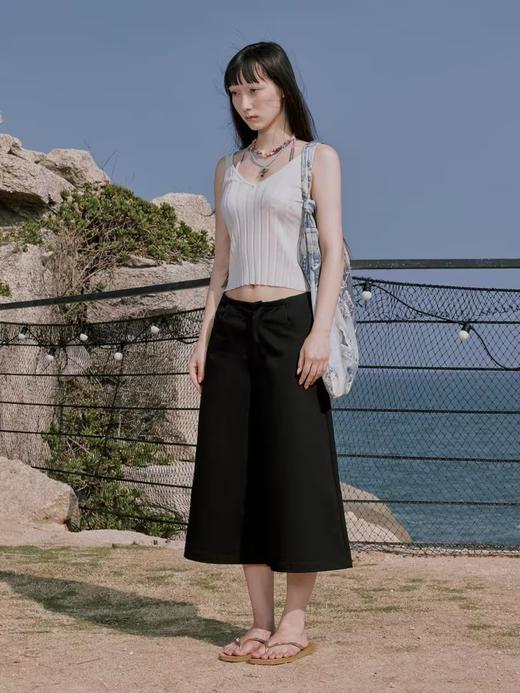 出逃赤岗西/24SSK88/低腰五分马术阔腿西装裤 商品图2