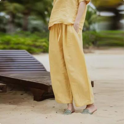 绽放 324-325朵 旅行女装高端干洗亚麻度假旅游穿搭夏季套装 商品图3