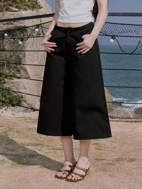 出逃赤岗西/24SSK88/低腰五分马术阔腿西装裤