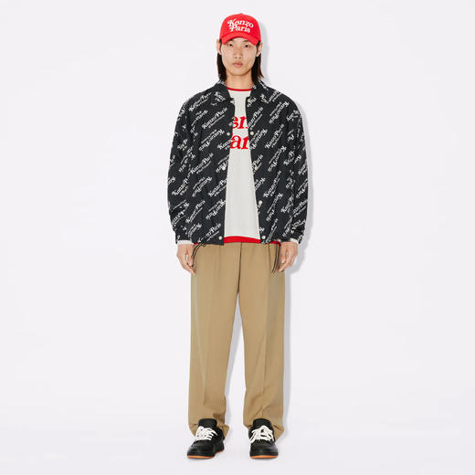 KENZO 高田贤三 男士字母徽标印花连帽拉链外套 黑色 FE55 BL163 9NU 99 商品图3