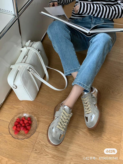 58-1巨好穿 MM6 银色德训 本命德训鞋 准码 肥脚选大一号 我36.5穿37 商品图8