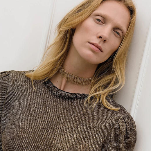 北京仓｜Marie Laure Chamorel-1C001 Double Wrap-编织 项链/手链（金色）［法国设计师］ 商品图0