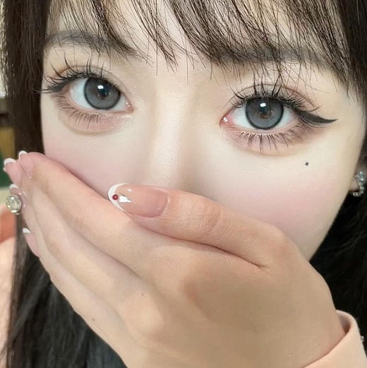 月抛 Utoocon 半糖牛乳 14.5 着色13.8 自然黑灰 商品图9