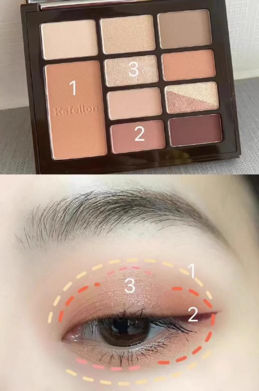 凯芙兰幻羽十色综合粉盘01微醺粉棕/02迷情橘调 商品图5