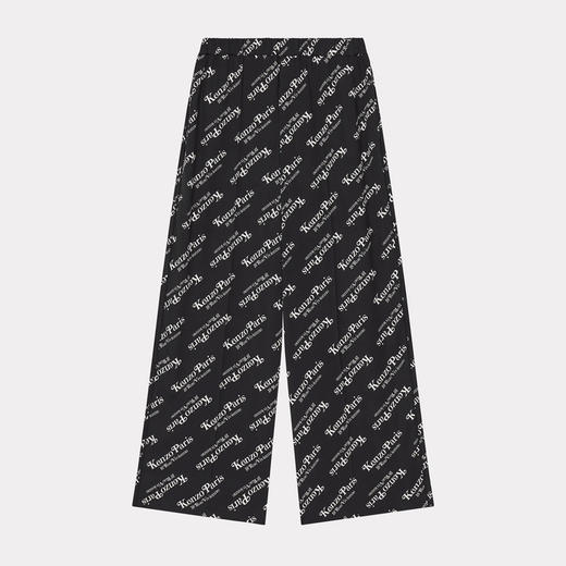 KENZO 高田贤三 女士字母徽标印花休闲裤 黑色 FE52 PA084 9S2 99 商品图0