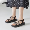 ZHR则则厚底罗马凉鞋2024夏季新款时尚百搭沙滩凉鞋简约休闲女鞋 商品缩略图5